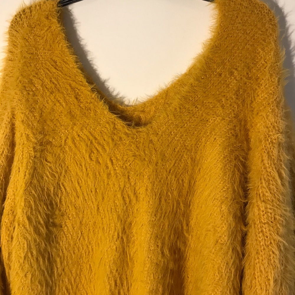 Fuzzy oversized sweater